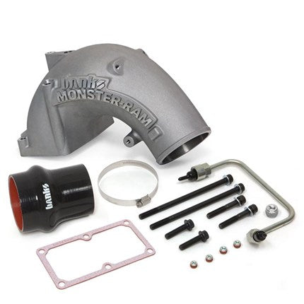 Banks Power 4" Monster-Ram Intake Manifold w/ Fuel Line (RAW) - 07.5-12 Dodge Cummins 6.7L